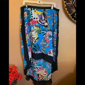 Nicole Miller Butterfly High Low Skirt - 16